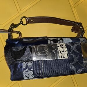 Coach Purse denim patchwork